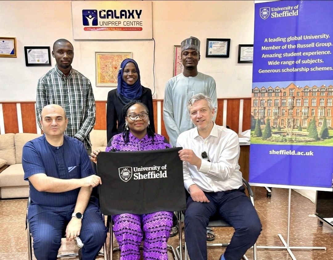 Sheffield University rep alongside Galaxy Uniprep Business Development Officer