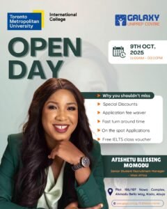 TMUIC (Toronto Metropolitan University International College): Open Day at Galaxy Uniprep Centre—a focused session for students planning undergraduate studies in Canada