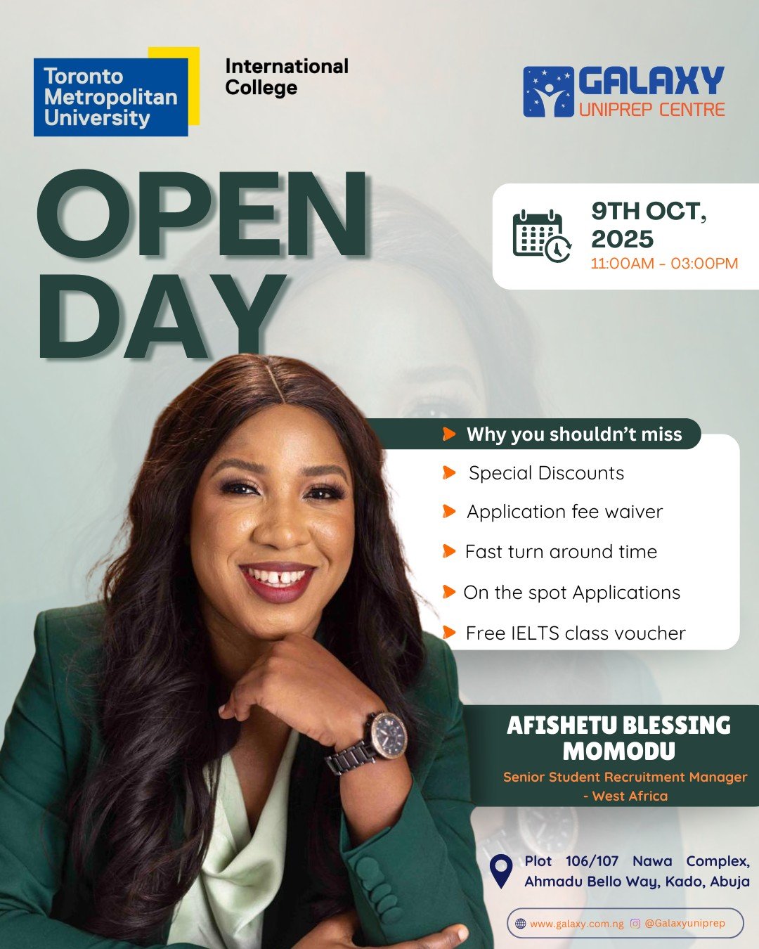 Read more about the article TMUIC (Toronto Metropolitan University International College): Open Day at Galaxy Uniprep Centre—a focused session for students planning undergraduate studies in Canada
